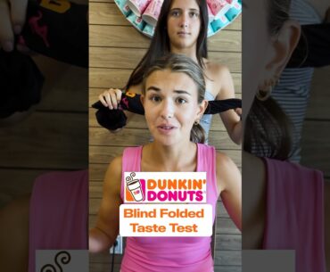 Dunkin’ Donuts Blindfolded Taste Test!!! #coffee #review #shorts #tastetest #dunkindonuts