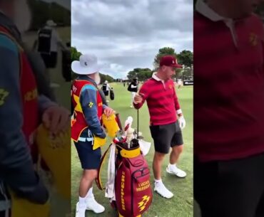 Been working out mate?? 💪🏼🤯 398 Yards #longdrive #golfswing #golf #golfshot #driver