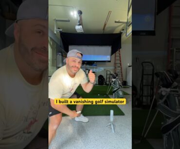 A “Vanishing” Golf Simulator? #golf #golfequipment #golfgear #golfer #golflaunchmonitors #golfing