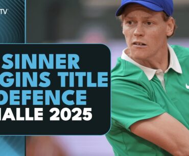 Jannik Sinner Begins Halle Title Defence vs Yannick Hanfmann | Halle 2025