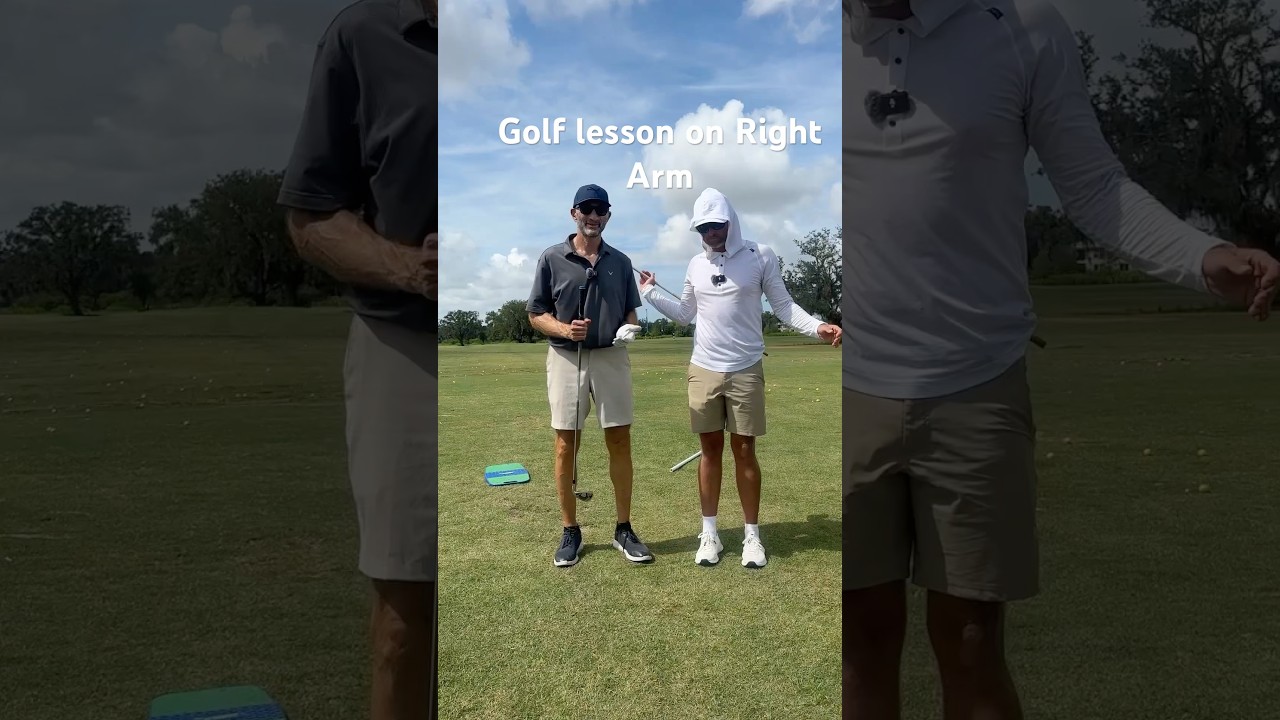 Golf lesson on right arm with Matt McLean at Bobby Jones Golf Course #30#Golflesson #golfswing Golf lesson on right arm with Matt McLean at Bobby Jones Golf Course #30#Golflesson #golfswing