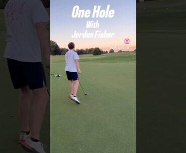 Play a Hole with Jordan Fisher⛳️ #golf #shorts