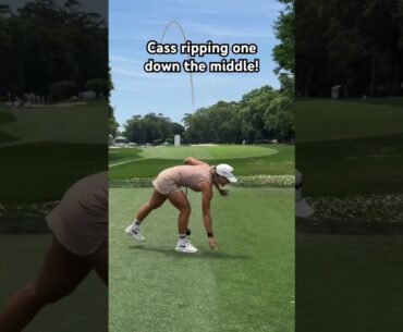 That TIGHT DRAW 😍 #golf #golfer #golfgirl #golfswing #fitness