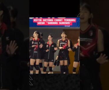 Malah asyik joget | Chant Mega "sarang surowo" V League 2024 2025 #megawatihangestri #redsparks