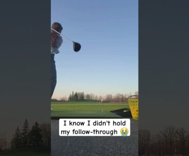 Go to the driving range with me! 🌅 #golf #girls #spring #sports #golfswing
