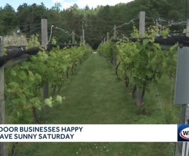 Outdoor businesses happy to have sunny Saturday