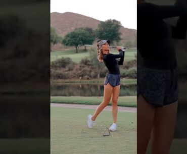 Sweet swing 🏌️‍♀️ #funny #shorts #reels #golf #girl #asmr