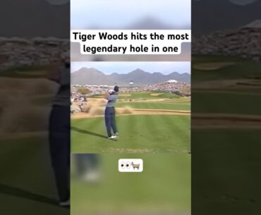Tiger Woods hits the most legendary hole in one in golf