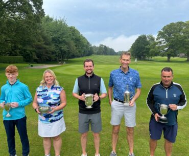 Shaun and Clare are Duddingston golf champions