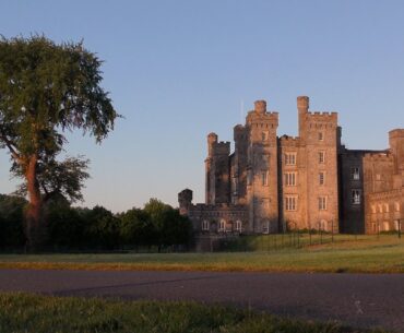 sunrise at Killeen Castle and golf course in Dunsany, County  Meath, Ireland in 4k