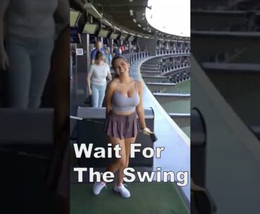 Wait for the swing #funny #shorts #reels #golf #girl #asmr