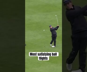 Most satisfying ball flights into the green #golf #golfswing #swingtips
