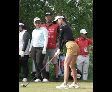 You don't have to hit the driver hard. She is Muni He.