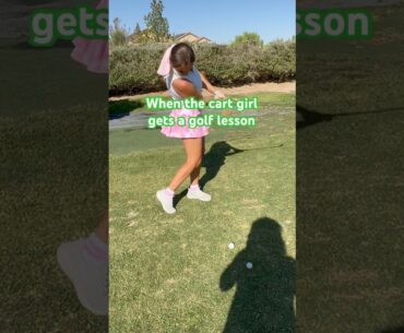 Golf drill #cartgirl #golfers #golf #golfgirls #golfer #golflesson #golftips #golfswing #barbie