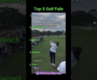 Top 5 Golf Fails  #rank #golf #golfequipment #golfswing #bestgolf #golfgear