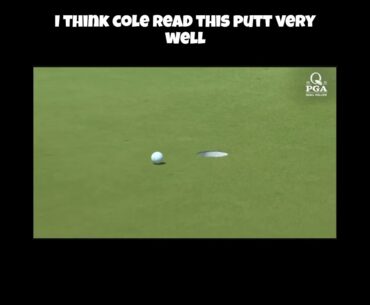 Eric Cole Makes Fantastic Long Putt! #golf #ericcole #pgatour