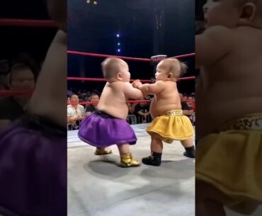 Cute baby fighting ❤️