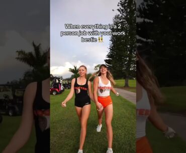 Check out these cart girls 😍⛳️ #cartgirl #golf