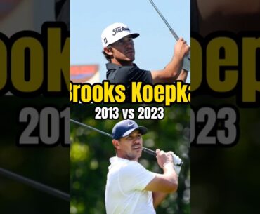Brooks Koepka Swing Evolution 2013 vs 2023