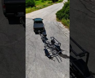 Peekaboo from above. That ain’t your average trailer. @SnakeRiverManufacturing built tough.