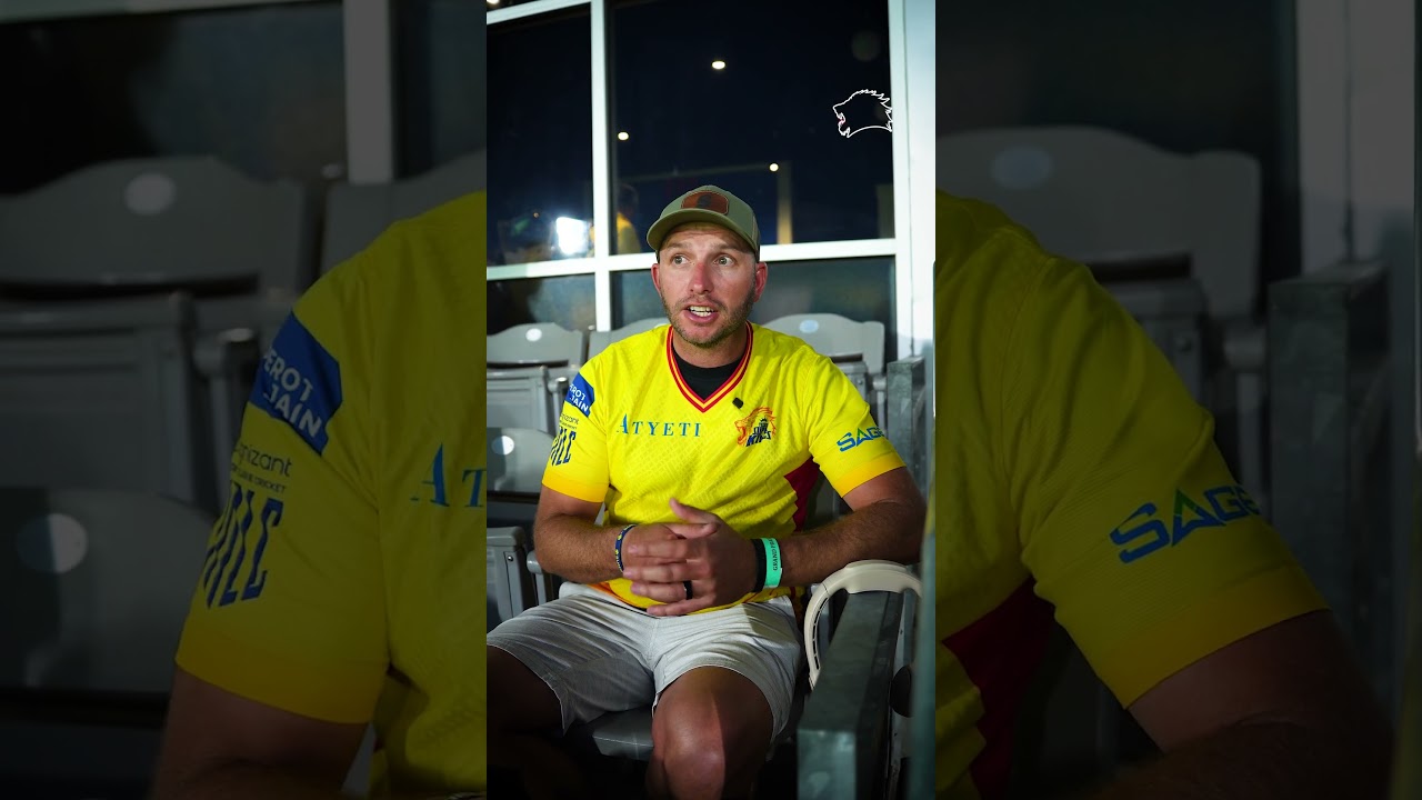 Dean Burmester soaking in the Yellove vibes! πβ¨ #TSKvLAKR #WhistleForSuperKings #MLC2025 Dean Burmester soaking in the Yellove vibes! πβ¨ #TSKvLAKR #WhistleForSuperKings #MLC2025
