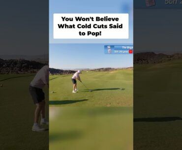 Cold Cuts Disrespects Pop, but Pop gets Revenge 😂 #bobdoessports #youtubegolf #golf