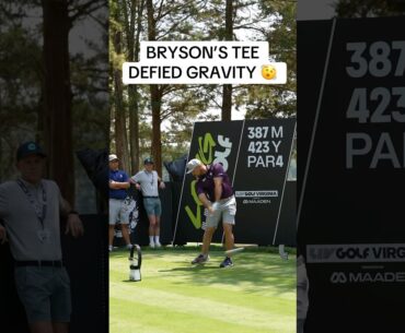 Legend has it, the tee is still spinning #golf #LIVGolf #brysondechambeau