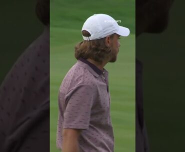 Tommy Fleetwood makes an eagle at the Travelers Championship! 🦅