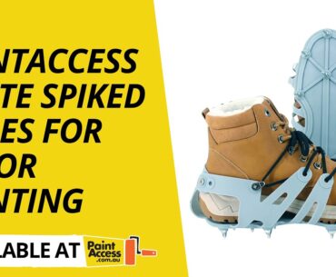 PaintAccess White Spiked Shoes for Floor Painting | Epoxy Flooring Tips