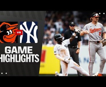Orioles vs. Yankees Game Highlights (6/22/25) | MLB Highlights