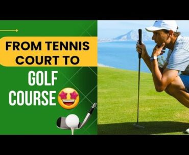 Rafael Nadal Trades Tennis Rackets for Golf Clubs at Gasol Invitational
