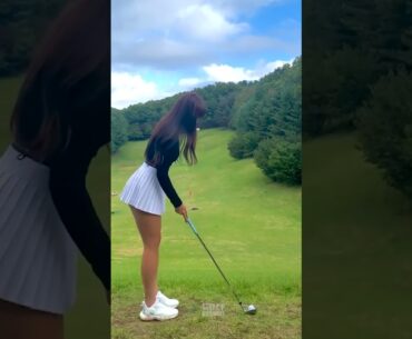 Amazing Golf Swing you need to see #funny #shorts #reels #golf #girl