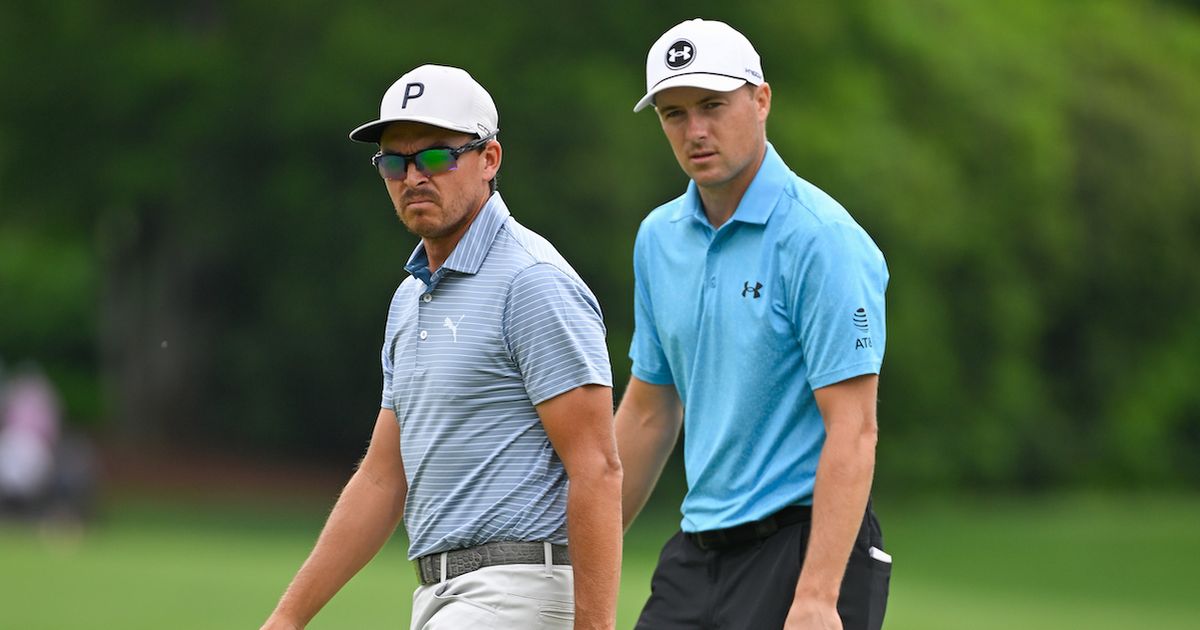 Jordan Spieth and Rickie Fowler show true colors with text as golfer takes on Ernie Els trust project logo