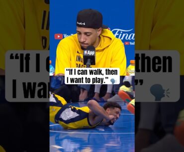 Haliburton on playing through his injury