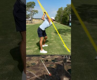 Dustin Johnson swing on Shot Tracer Map.