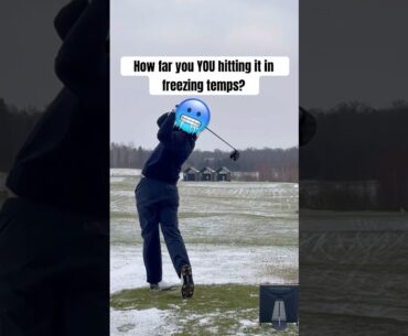 How far does one of the longer hitters in pro golf hit it in -2°C (28°F)? 🥶 #NiklasNørgaard