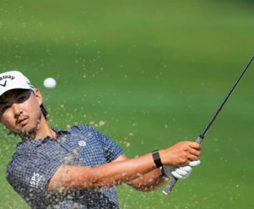 Min Woo Lee ties course record with 10 birdies during Round 1 of the 2025 Rocket Classic