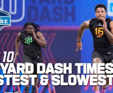 Top 10 Fastest & Slowest 40-Yard Dash Times from the 2025 NFL Combine