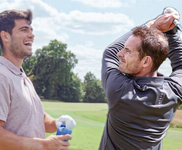 Andy Murray & Carlos Alcaraz HILARIOUS day on the golf course