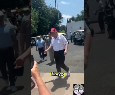 America's GREATEST PRESIDENT, President Donald Trump, this afternoon at Trump National Golf Club