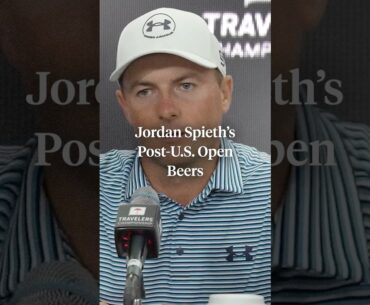 Jordan Spieth threw back a few beers to recover from Oakmont 😂
