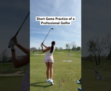 Short game practice done right ✅ #golf #golfswings #practice #golfdrills #golfer #golfgirl