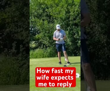 Chill out babe. Trying to hit a fairway here.