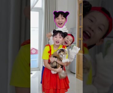 Baby Doll and Mike Dancing With Cat #shorts