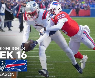 New England Patriots vs. Buffalo Bills Game Highlights | NFL 2024 Season Week 16