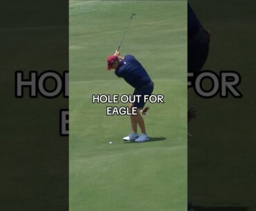 WHAT A SHOT BY MARC LEISHMAN 😤 #golf #LIVGolf