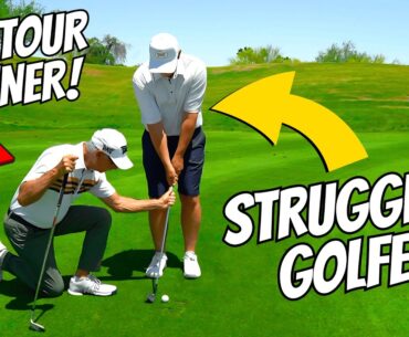 Mid Handicap Golfer Gets A SHOCKING LESSON From A PGA TOUR Winner!