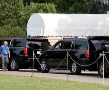 President Trump Departs White House En Route To Trump National Golf Club