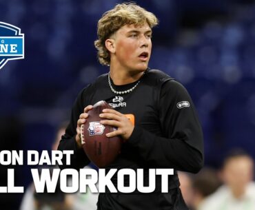 Jaxson Dart's 2025 NFL Scouting Combine workout