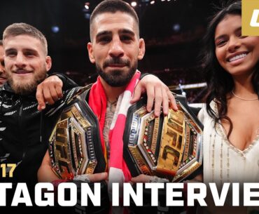 Ilia Topuria Octagon Interview | UFC 317